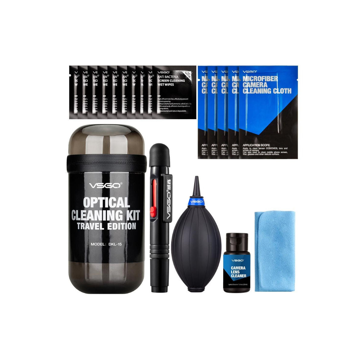VSGO Optical Cleaning Kit Travel Edition - Grey