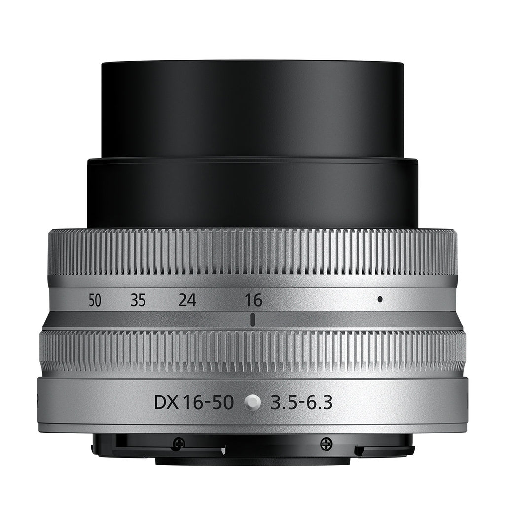 Nikon Z fc White with Nikkor Z 16-50mm VR and Z 50-250mm VR Lens
