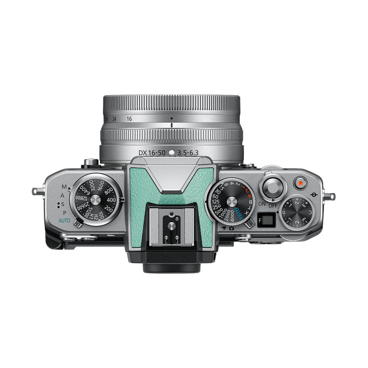 Nikon Z fc Body Mint Green with Nikkor Z 16-50mm VR and Z 50-250mm VR Lens