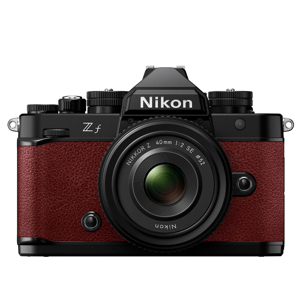 Nikon Z f Mirrorless Camera (Bordeaux Red) with 40mm f/2 Lens