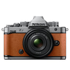 Nikon Z f with Z 40mm f/2 Lens Kit (Silver/Cognac Brown)