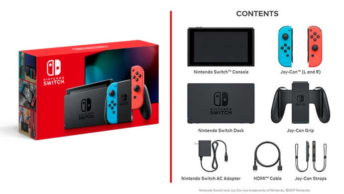 Nintendo Switch Console Neon Red/Blue