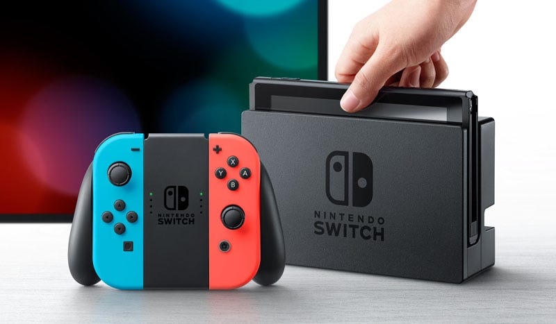 Nintendo Switch Console Neon Red/Blue