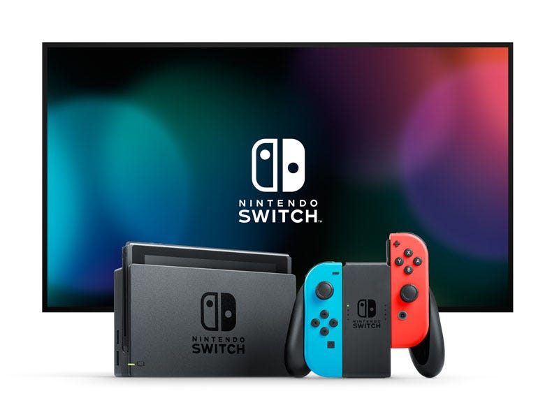 Nintendo Switch Console Neon Red/Blue