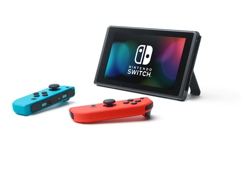 Nintendo Switch Console Neon Red/Blue