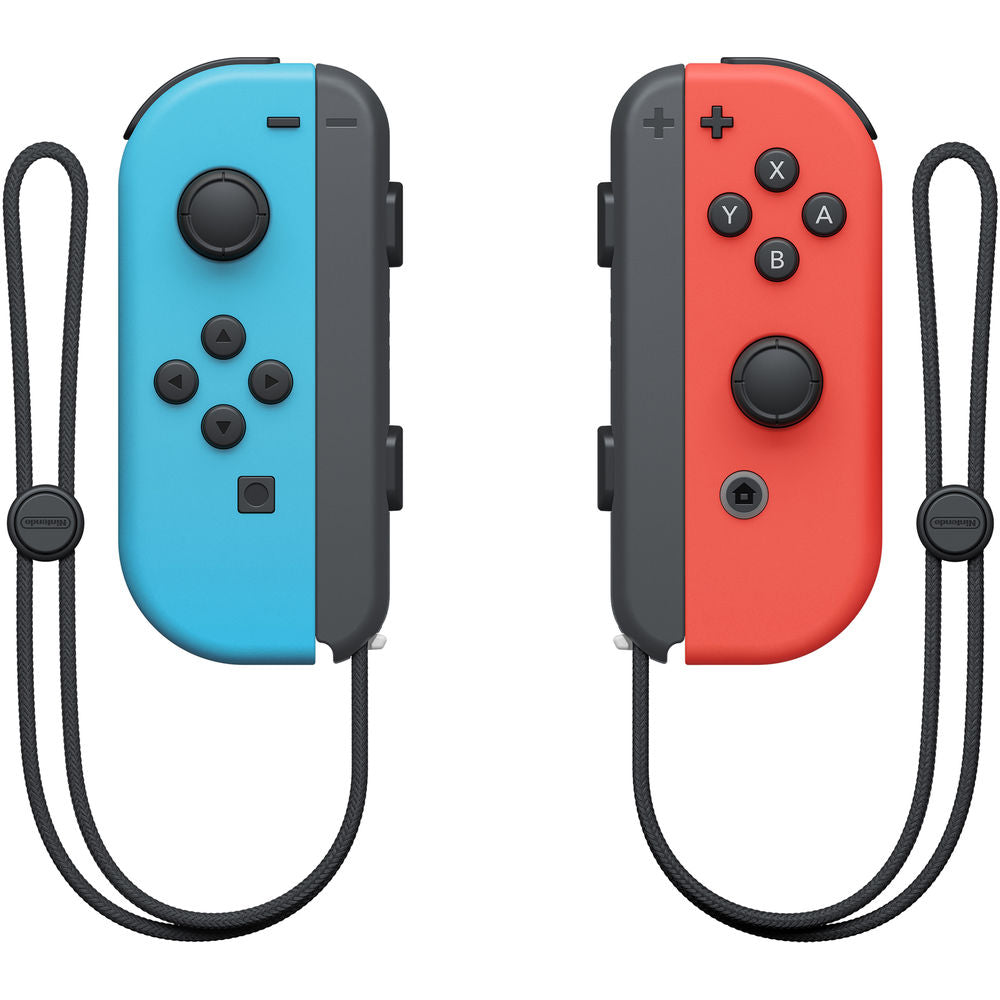 Nintendo Switch Joy Con Neon Red and Blue Controller Pair