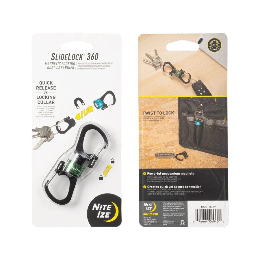 Nite Ize SlideLock 360 Locking Carabiner - Olive