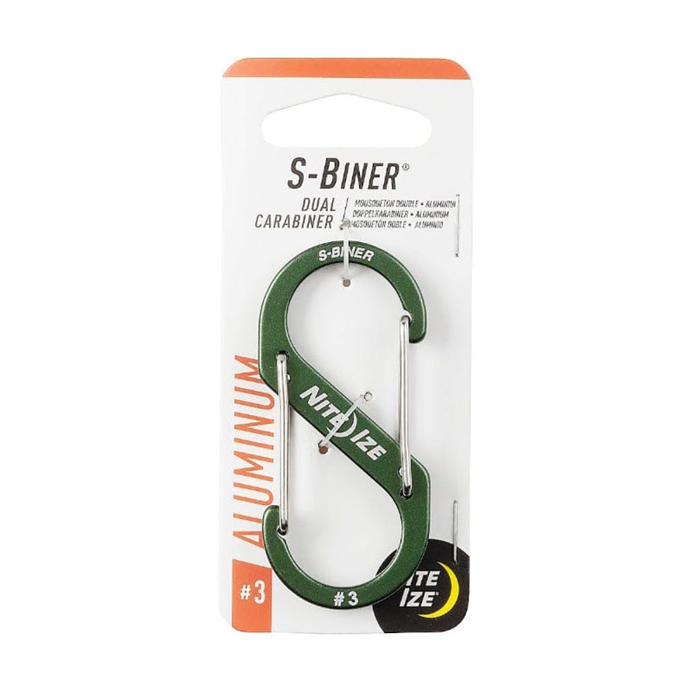 Nite Ize S-Biner Dual Carabiner Aluminium #3 - Olive
