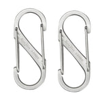 Nite Ize S-Biner Dual Carabiner Stainless Steel #1 - Stainless - 2 Pack