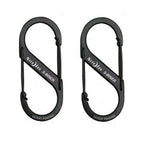 Nite Ize S-Biner Dual Carabiner Stainless Steel #1 - Black - 2 Pack
