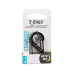 Nite Ize S-Biner Dual Carabiner Stainless Steel #2 - Black and Stainless - 3 Pack