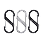Nite Ize S-Biner Dual Carabiner Stainless Steel #3 - Black and Stainless - 3 Pack