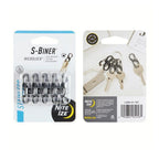 Nite Ize S-Biner MicroLock Stainless Steel - 5 Pack - Black