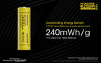 Nitecore NL2150HPi 5000 mAh 21700 Battery Dual Tip Polarity