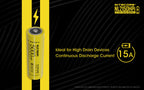 Nitecore NL2150HPi 5000 mAh 21700 Battery Dual Tip Polarity