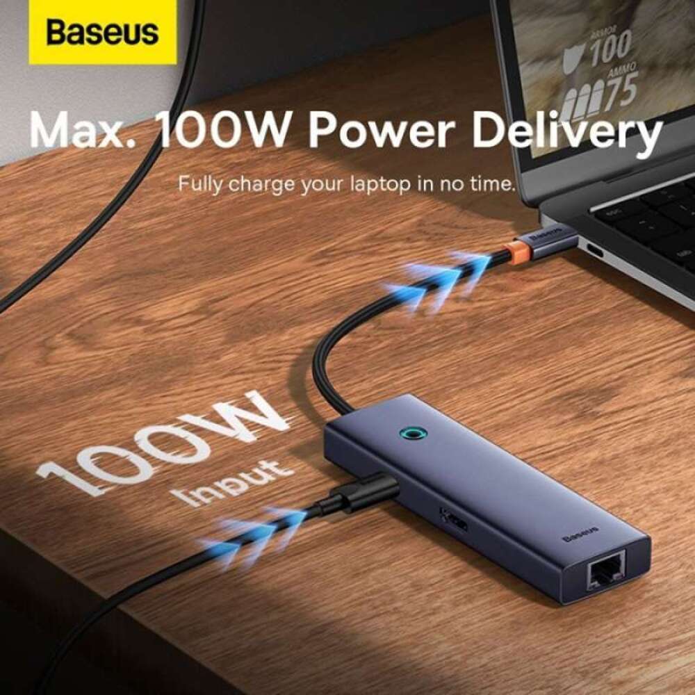 Baseus UltraJoy Series 6-Port HUB Docking Station (Space Grey)