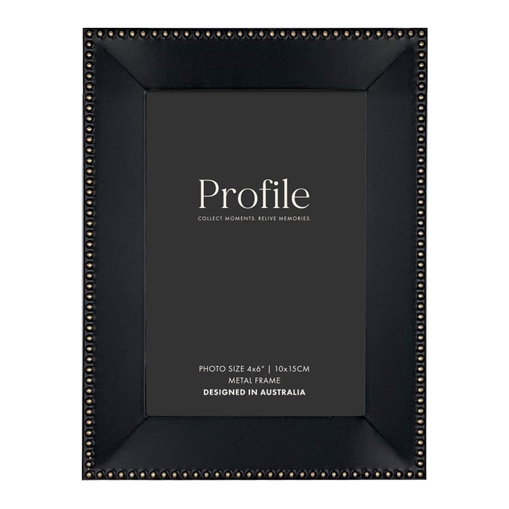 Noble Black Rose Gold 4x6 Photo Frame