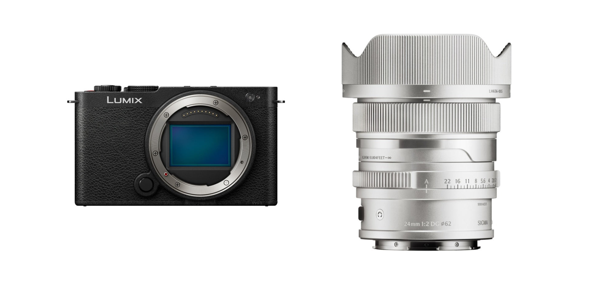 Panasonic LUMIX S9 (Dark Silver) w/ Sigma 24mm f/2 Contemporary Lens (Silver)
