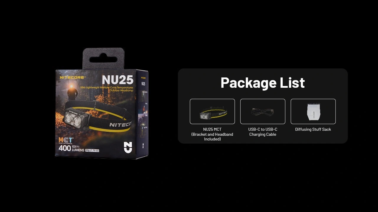 Nitecore NU25 MCT Lightweight