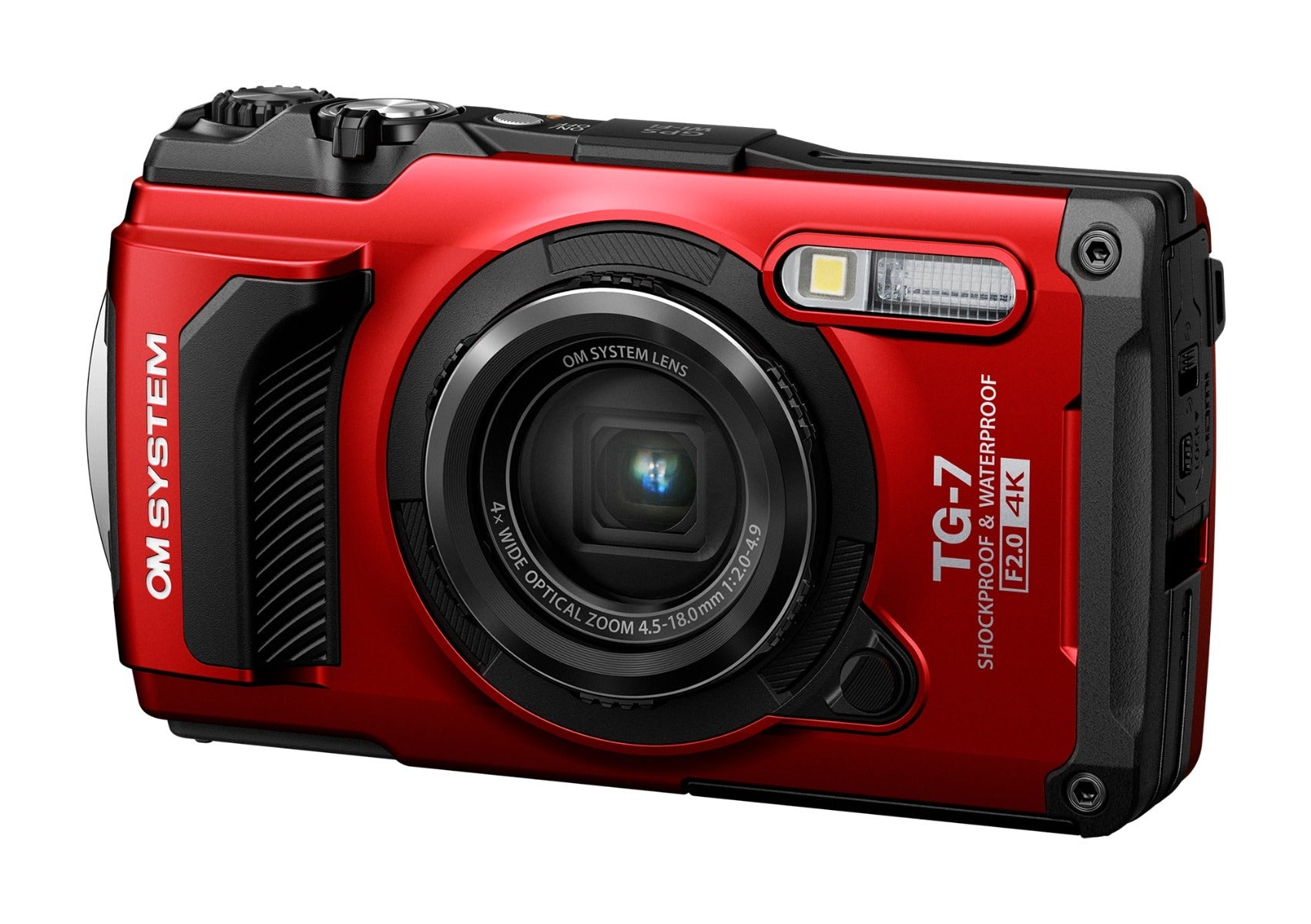 OM System Tough TG-7 Digital Camera (Red)