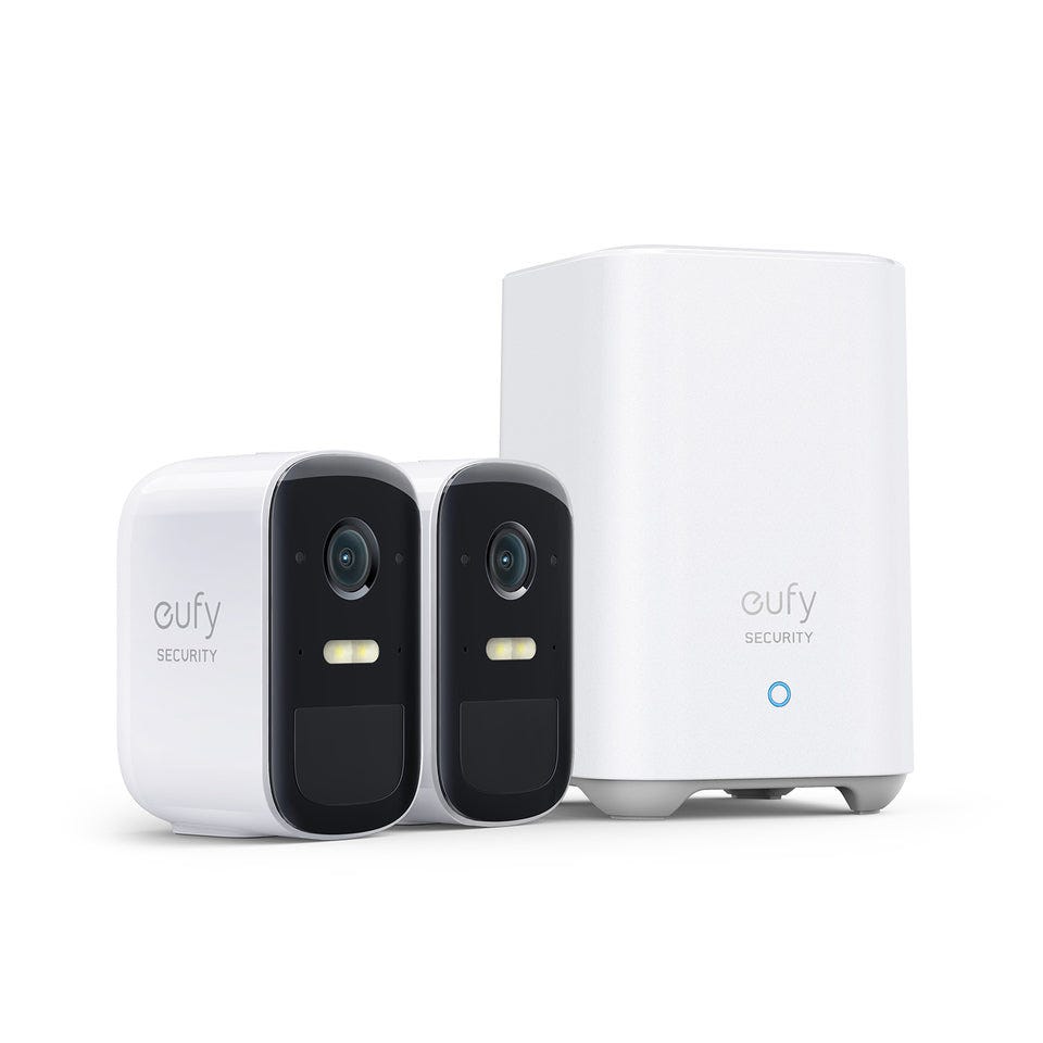 Open Box eufy Cam 2C Pro 2K 2-Camera Home Security System Set