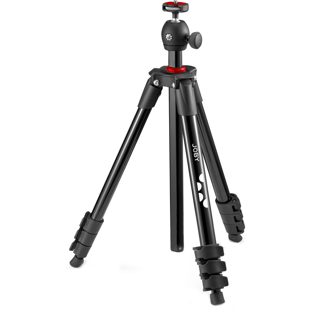 Open Box JOBY Compact Light 52inch Tripod with Ball Head, Phone Mount and Bag