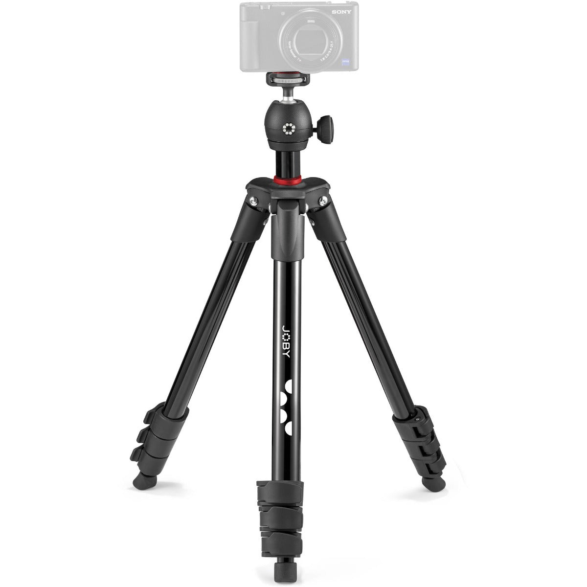 Open Box JOBY Compact Light 52inch Tripod with Ball Head, Phone Mount and Bag