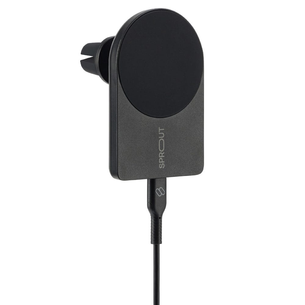 Open Box Sprout Qi2 Magnetic Wireless Car Charger - Magsafe compatible.