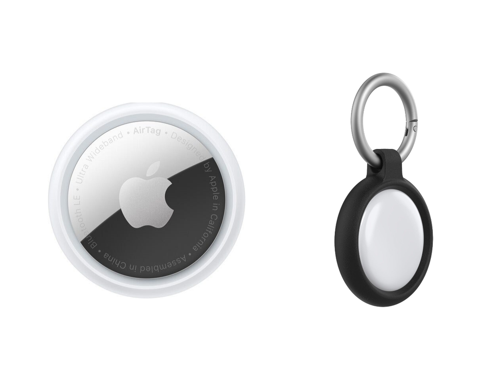 Apple AirTag 1 Pack with OtterBox Sleek Case (Black)