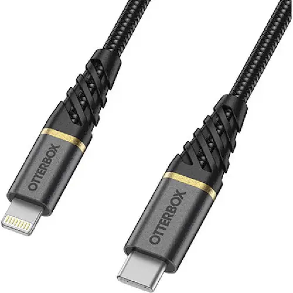 OtterBox 2m USB-C To Lightning Fast Charge Cable (Black Shimmer)