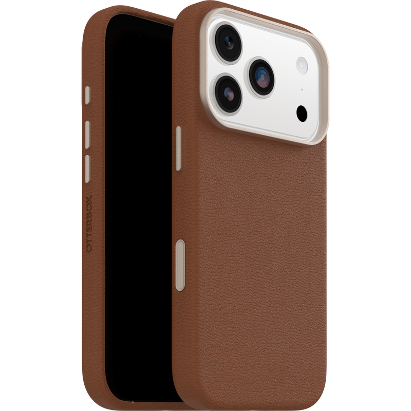 OtterBox Symmetry Cactus Leather MagSafe Case for iPhone 17 Pro (Brown)