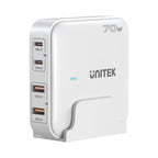 Unitek 70W Desktop GaN Charging Station with AC Power Cord (White)