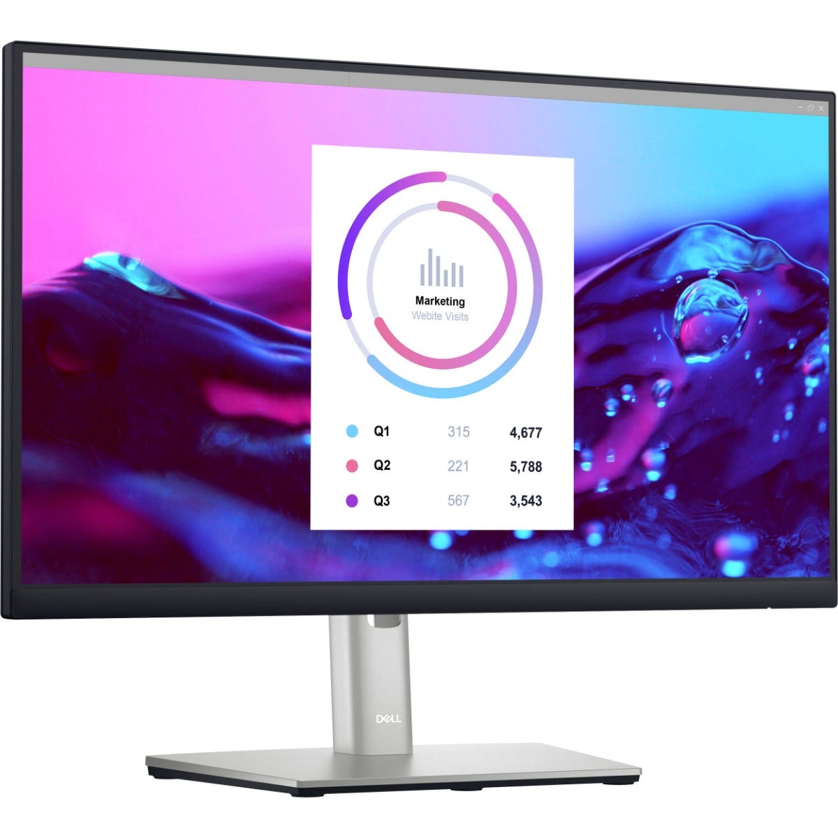 Dell P2223HC 22" FHD IPS USB-C Monitor with USB-C