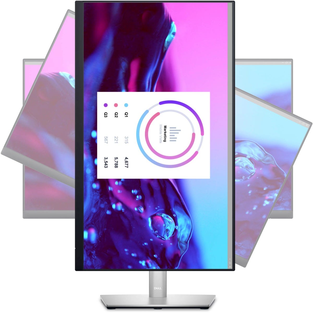Dell P2223HC 22" FHD IPS USB-C Monitor with USB-C