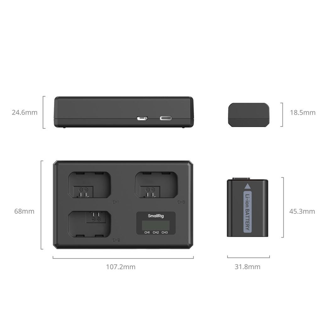 SmallRig Camera Battery Kit for Sony NP-FW50 6019