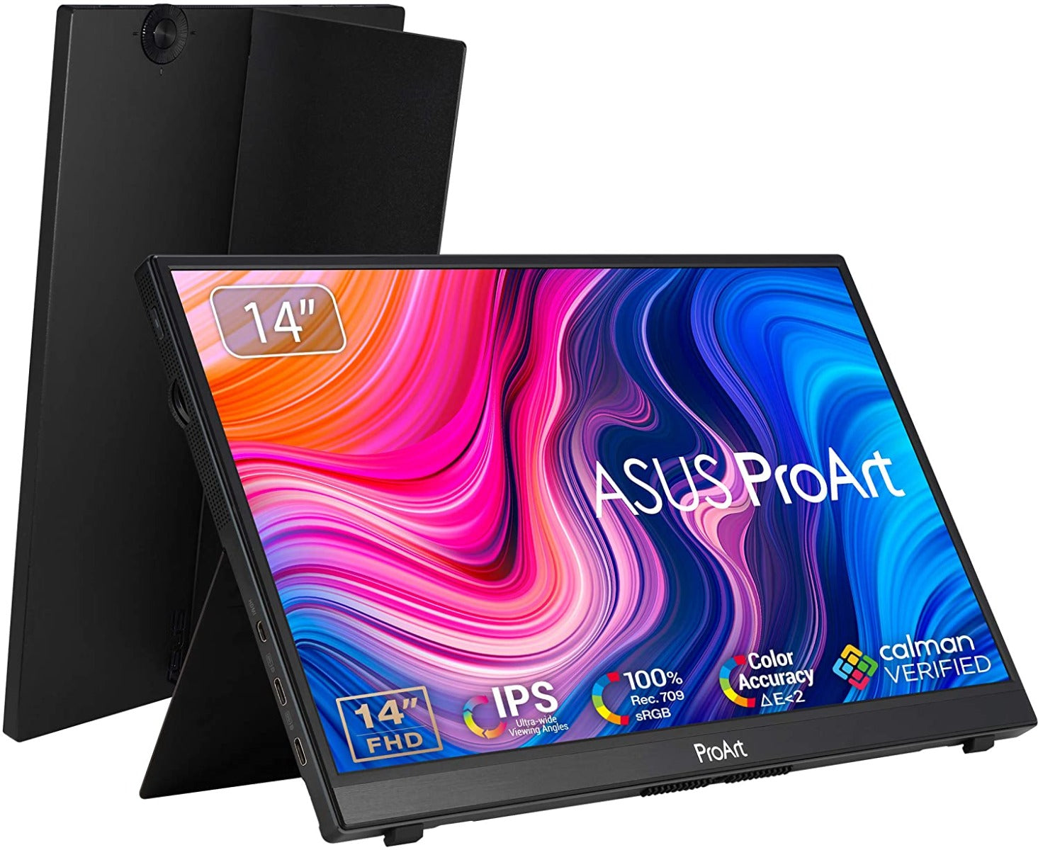 ASUS ProArt PA148CTV 14 inch FHD Portable USB-C IPS Touch Monitor