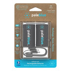 Pale Blue Lithium Ion Rechargeable D Batteries