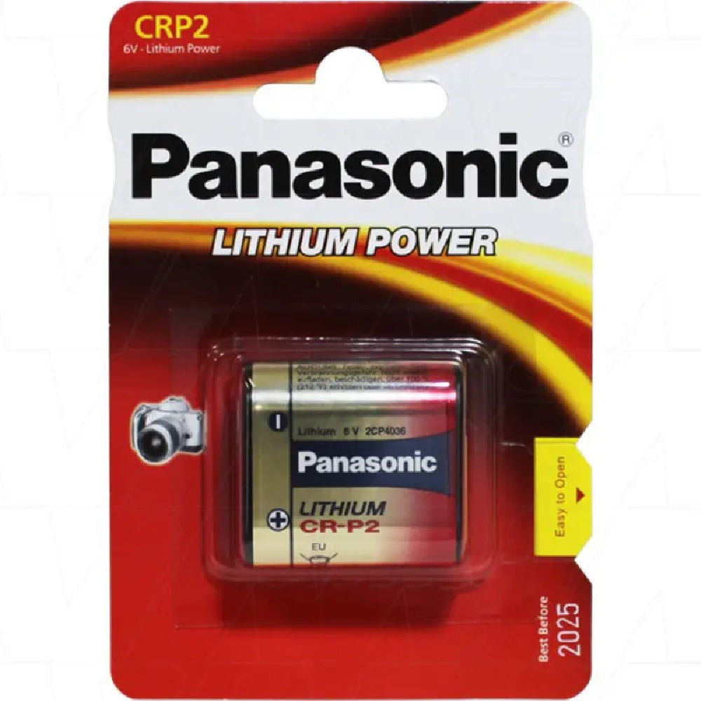 Panasonic CR-P2 6V 1400mAh Photographic Lithium Battery