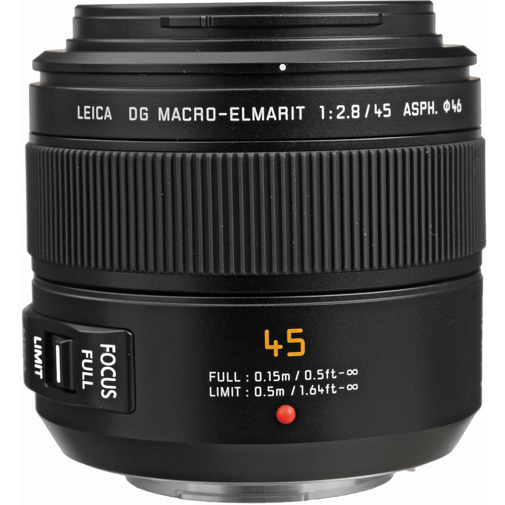 Panasonic Leica 45mm f/2.8 DG Elmarit  Macro Lens 
