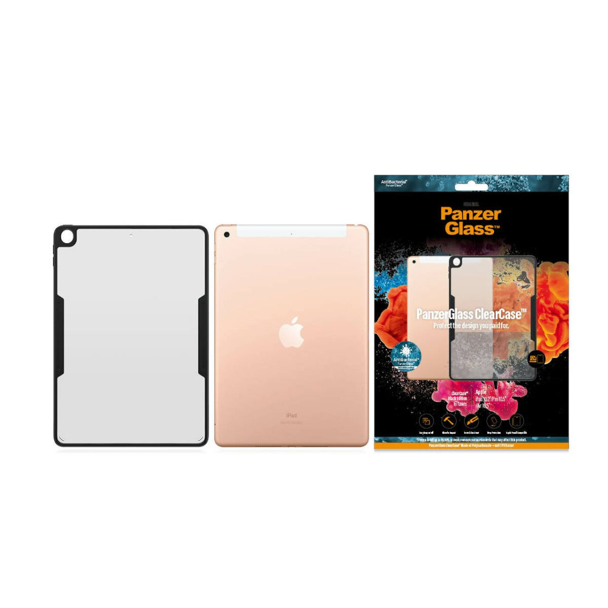 PanzerGlass ClearCase for Apple iPad 10.2'' 9/8/7th Gen Black - 0291