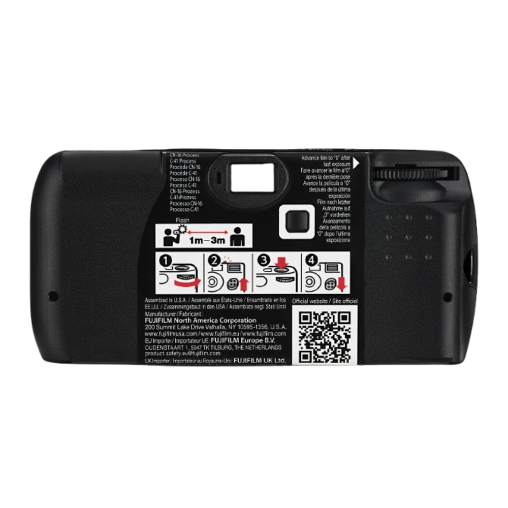 FUJIFILM Quicksnap Black and White Disposable Camera