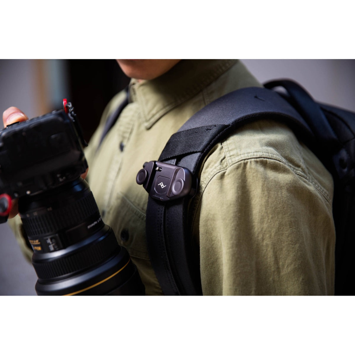Peak Design Capture Camera Clip (v3) - Black - with Standard Plate