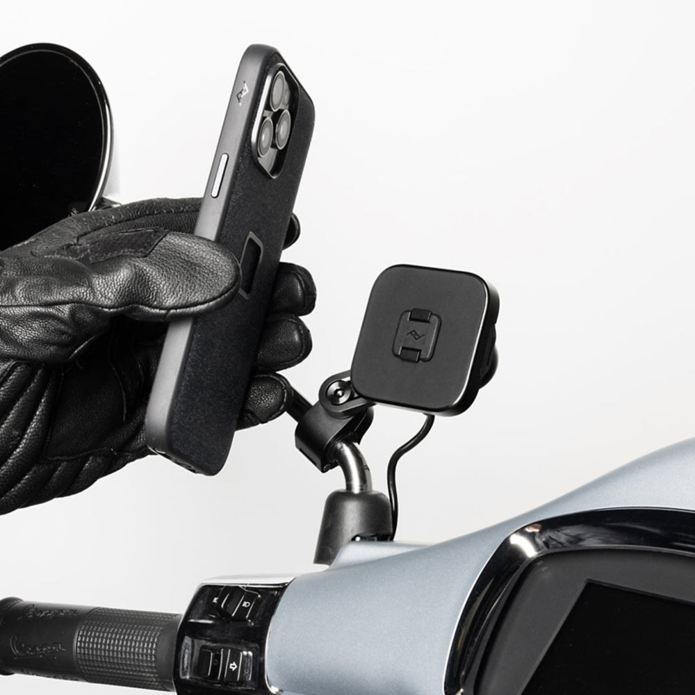 Peak Design Mobile Motorcycle Mount Mirror Mount - Charging (Black) 