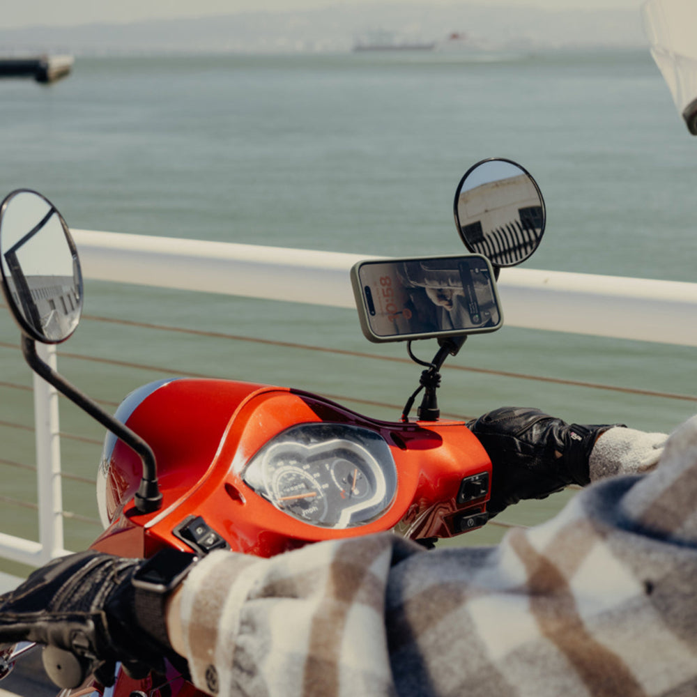 Peak Design Mobile Motorcycle Mount Mirror Mount - Charging (Black) 
