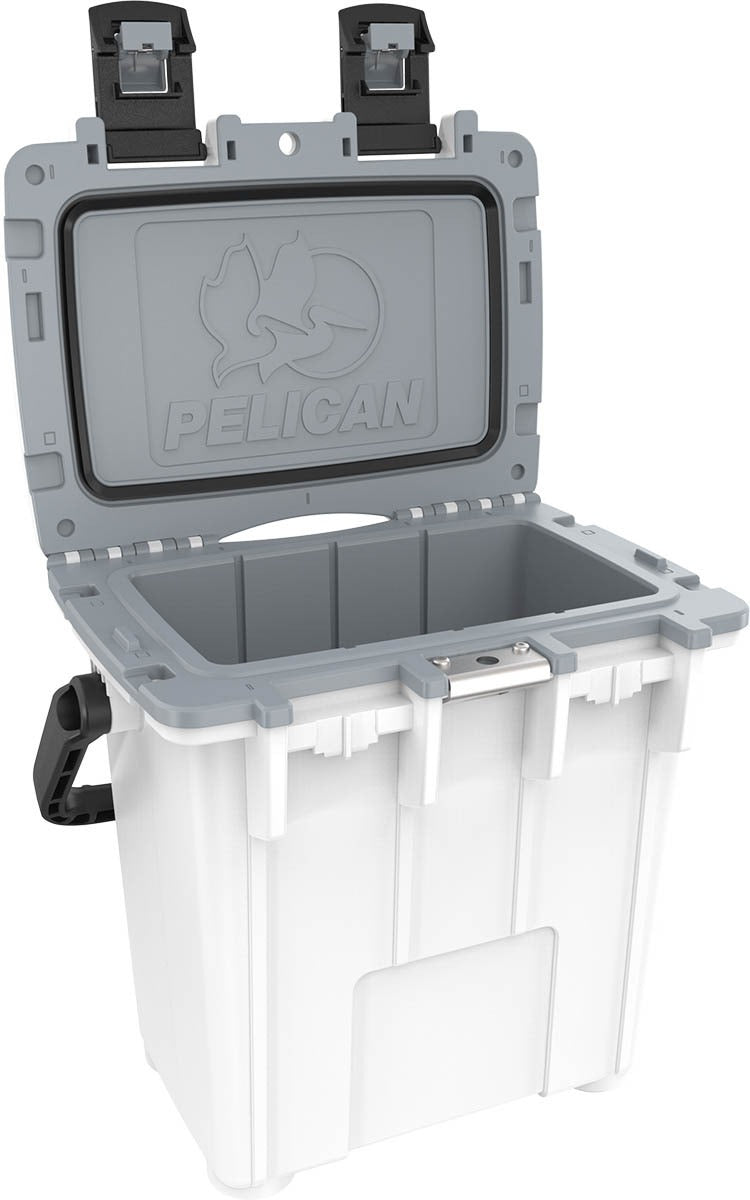 Pelican 20QT Elite Cooler - White - Gray
