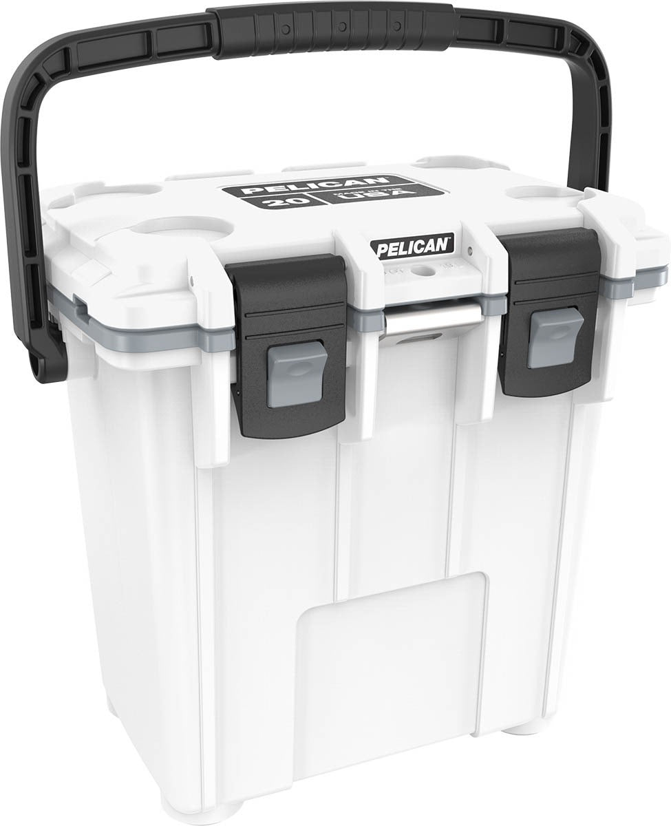 Pelican 20QT Elite Cooler - White - Gray