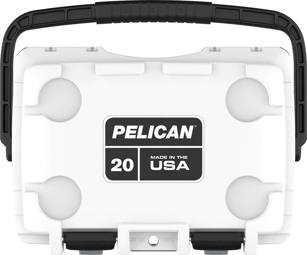 Pelican 20QT Elite Cooler - White - Gray