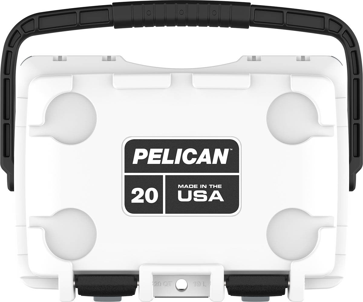 Pelican 20QT Elite Cooler - White - Gray