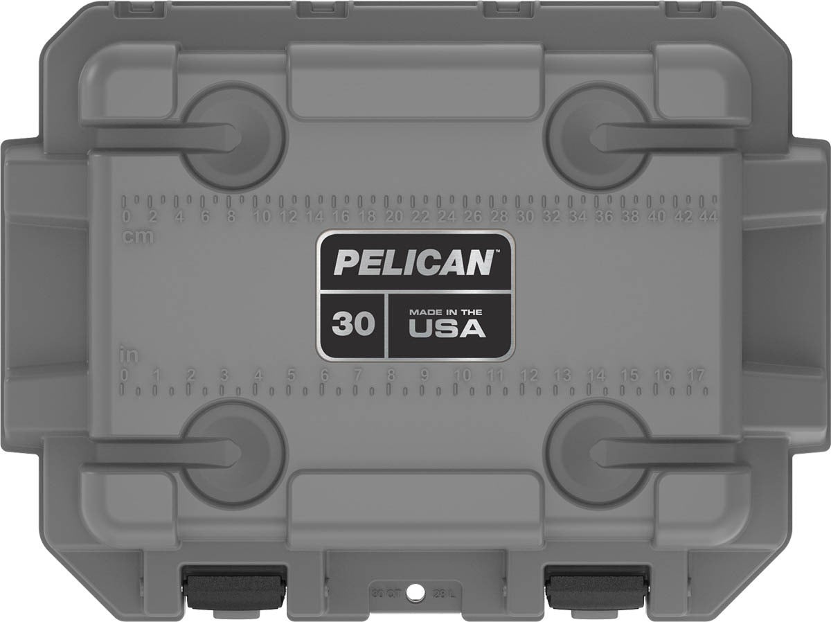 Pelican 30QT Elite Cooler - Dark Gray - Green