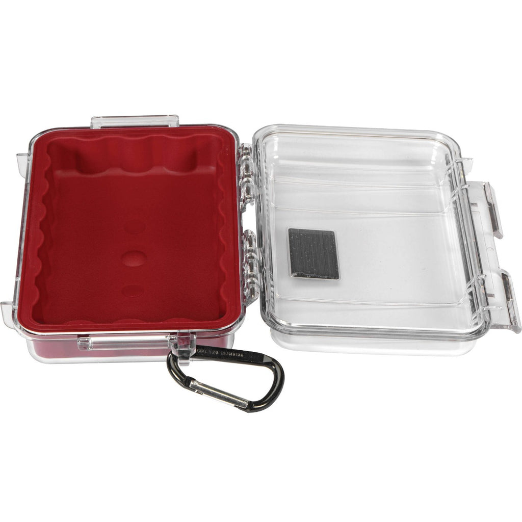 Pelican 1040 Micro Case - Clear with Red Liner (1040CWR)